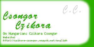 csongor czikora business card